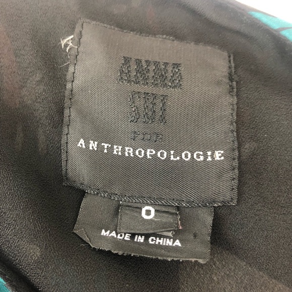 ❌SOLD❌Anna Sui For Anthropologie Fawn Silk Blouse - Picture 8 of 8